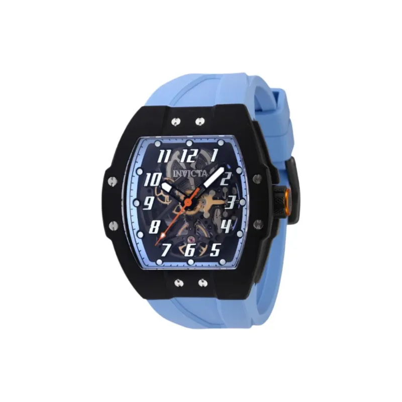INVICTA Wrist Watch Automatic Mechanical Movement Silicone Strap 47mm Cut-Out Dial Men's Watches-0