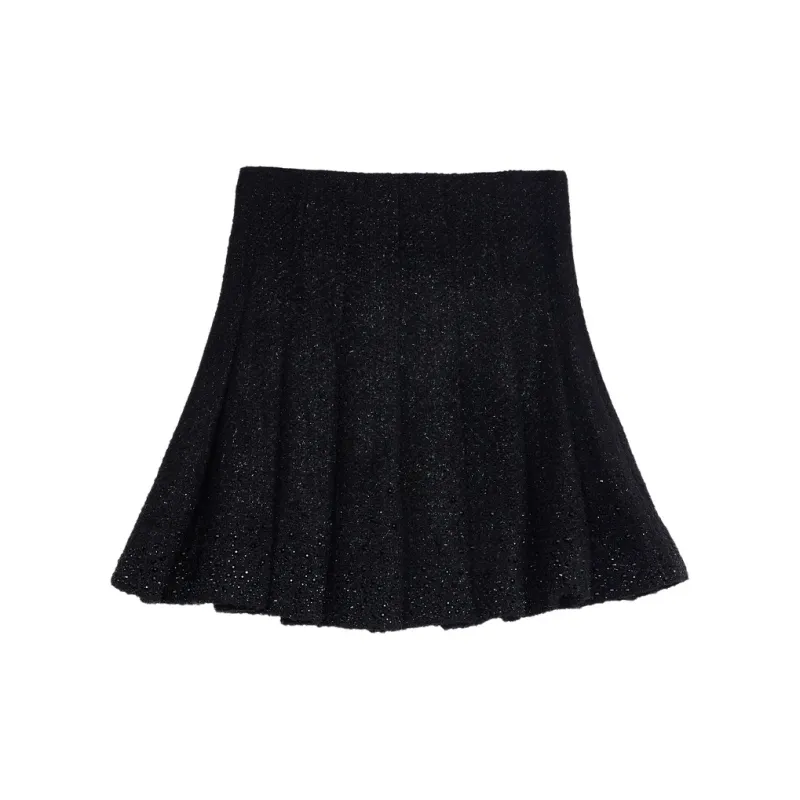 TCH Casual Short Skirts Women's Black-1