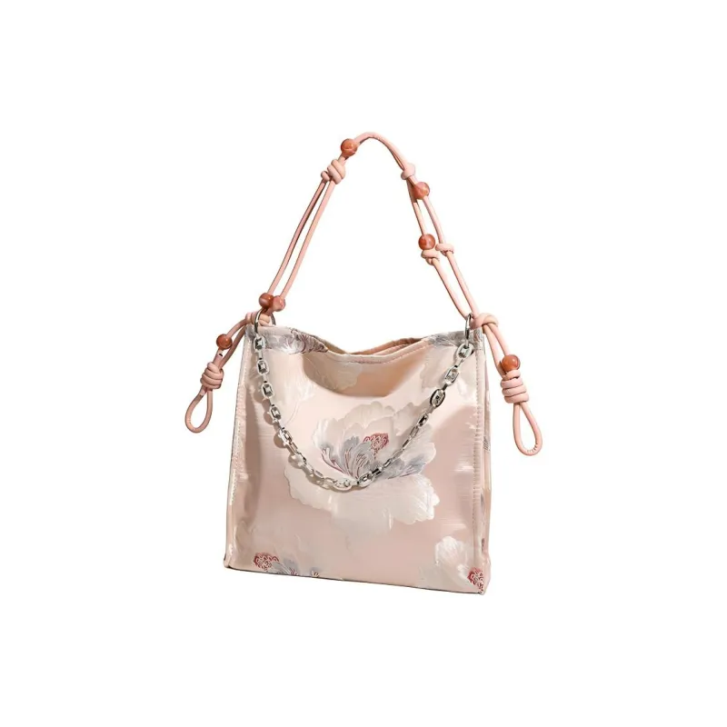 H YXIANG PU Shoulder Bag Regular Women's Black/Pink-5