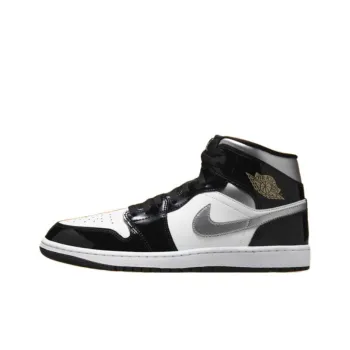 JORDAN 1 Mid 'Black Patent'
