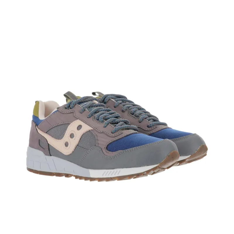 Saucony Shadow 5000 Anti Slip Wear Resistant Low Top Casual Shoes Unisex Gray Blue-1