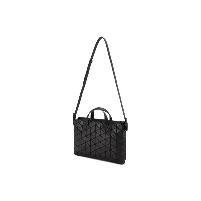 ISSEY MIYAKE Artificial Leather Shoulder Bag, Crossbody Bag, Handbag Women's Black-1