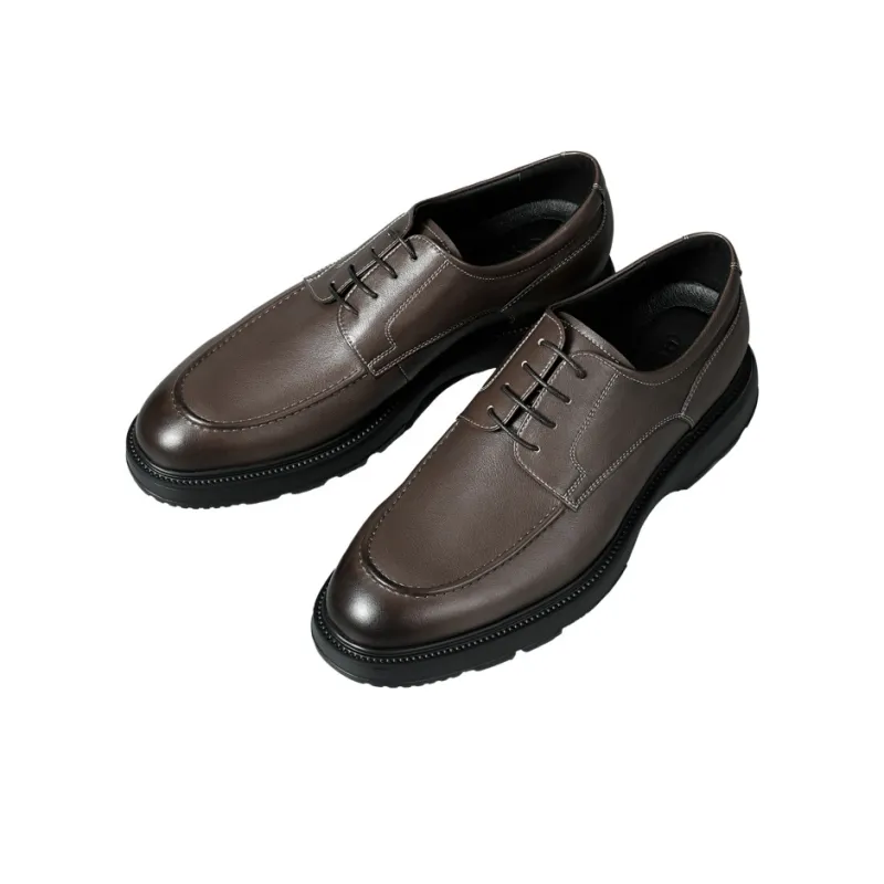 GOLDLION Dress Shoes Men's Light Coffee-1