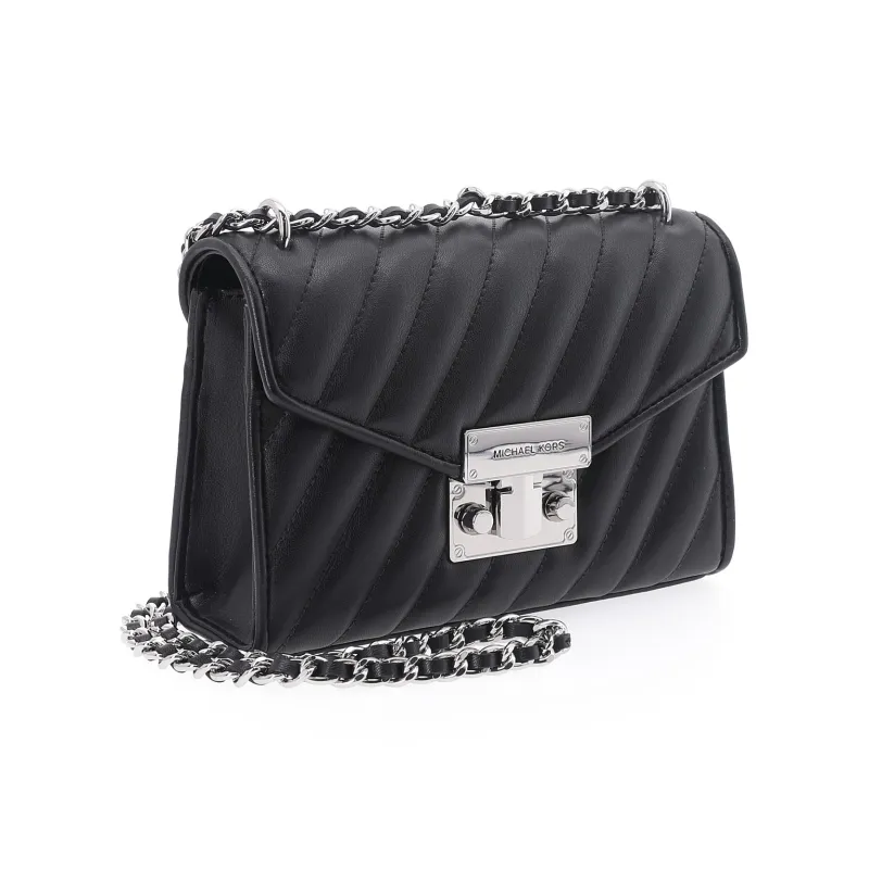 MICHAEL KORS Rose Sheepskin Shoulder Bag Crossbody Bag Small Size Women's Black-1
