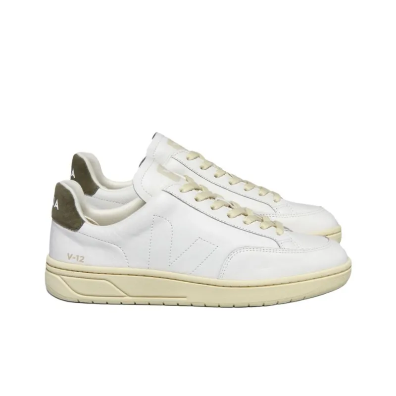 VEJA V 12 Low Top Skateboard Shoes Unisex White-2