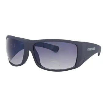 Harley Davidson Plastic Irregular Shape Sunglasses Men's Blue