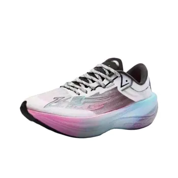QIAODAN Feiying PB2.0 Cushioning Wear Resistant Low Top Carbon Plate Running Shoes Women's White Blue