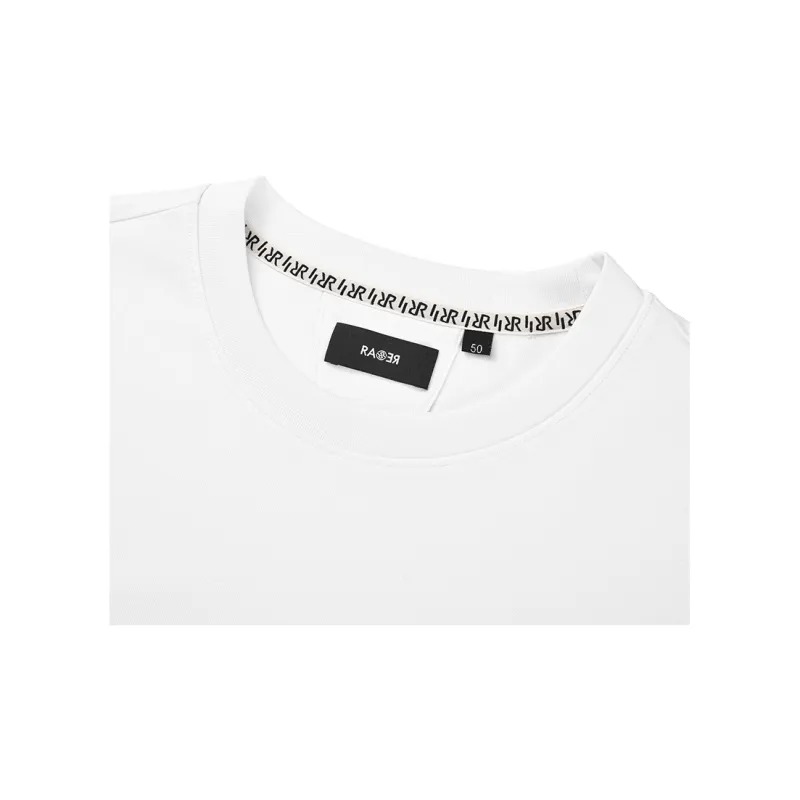 RARE Crew Neck Long Sleeved T Shirt Men's White-3