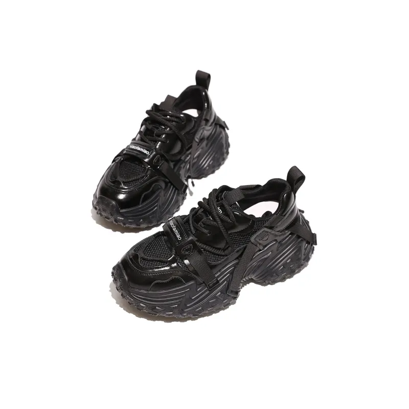 XIAOFAMIAO Breathable Height Increasing Low-Top Chunky Sneakers Women's-12