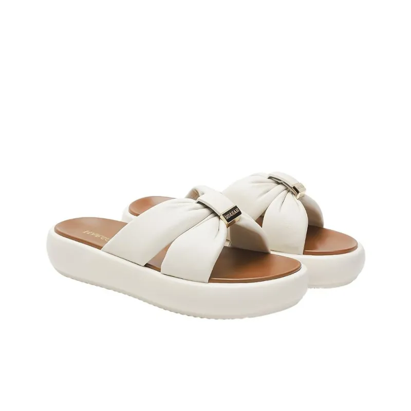 HARSON Abrasion Resistant Slide Slippers Women's Milkshake White-3