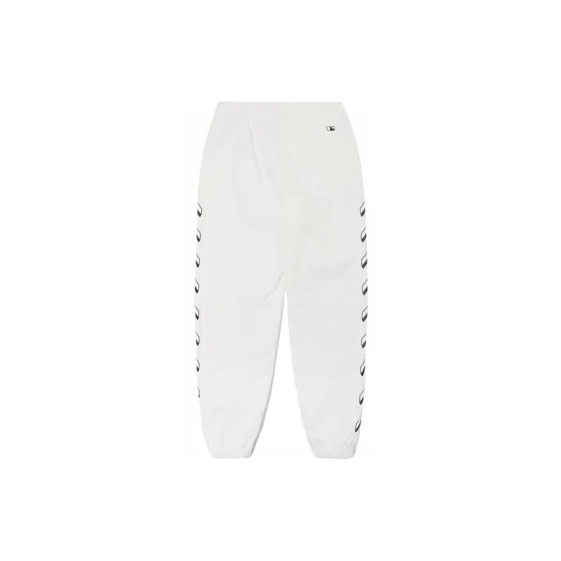MLB New York Yankees Knitted Sweatpants Unisex White-1