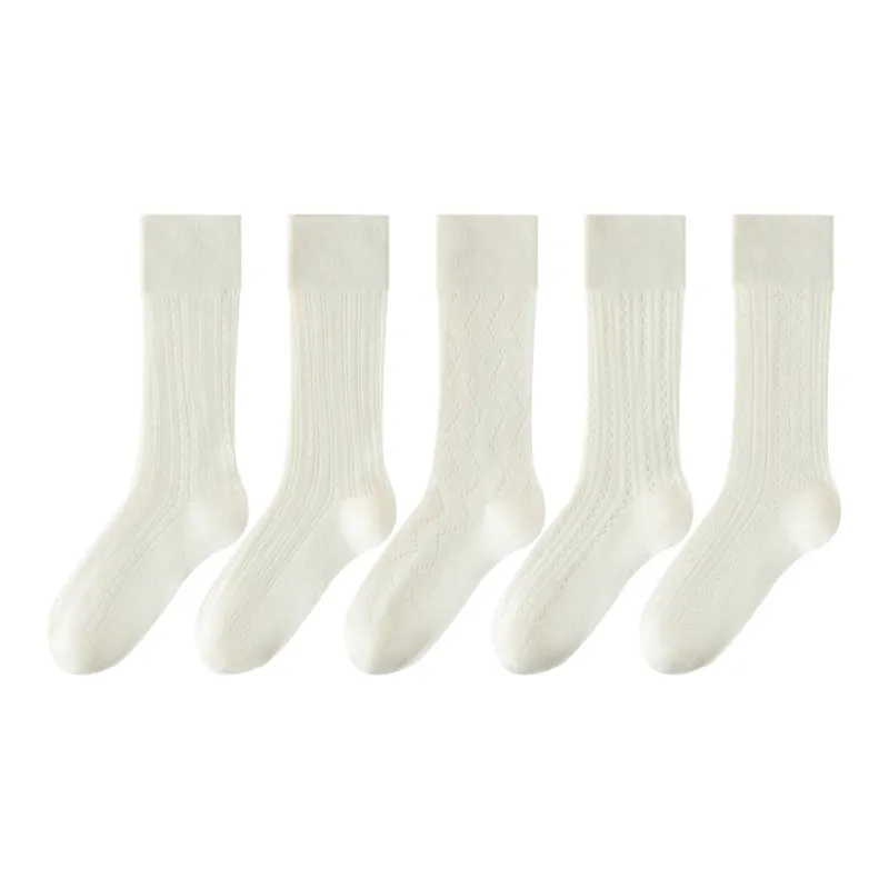 AOKANG Mid Calf Socks Women's 5 Pack-0