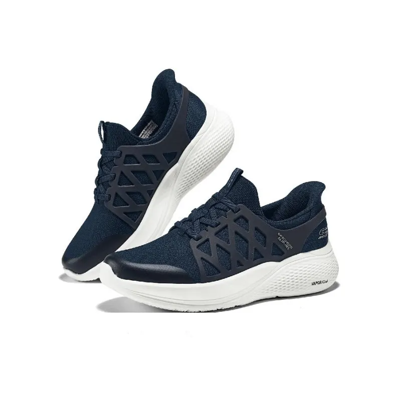 Skechers Bob's Slip Resistant Low Top Casual Shoes Men's Blue-4