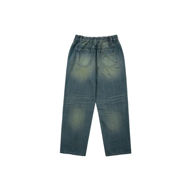 LUJIAMEN Jeans Spring Fall Unisex Blue-1