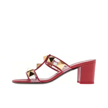 Valentino Slide Slippers Women's Red