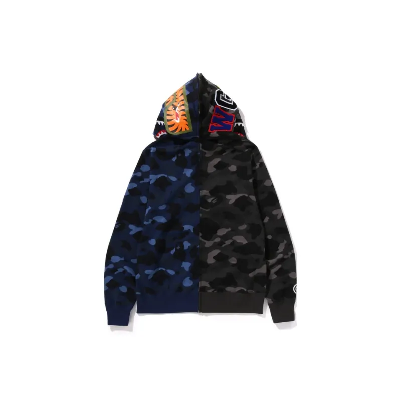 Bape Color Camo Separate Shark Full Zip Hoodie-2