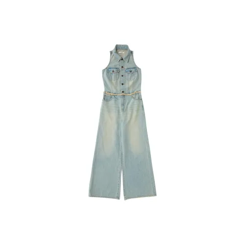 MOUSSY Jumpsuits Women's 111 Light Blue