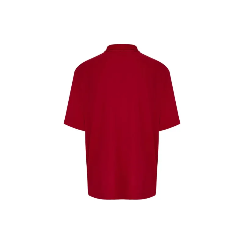 Martine Rose Oversized Panelled Polo Shirt-1