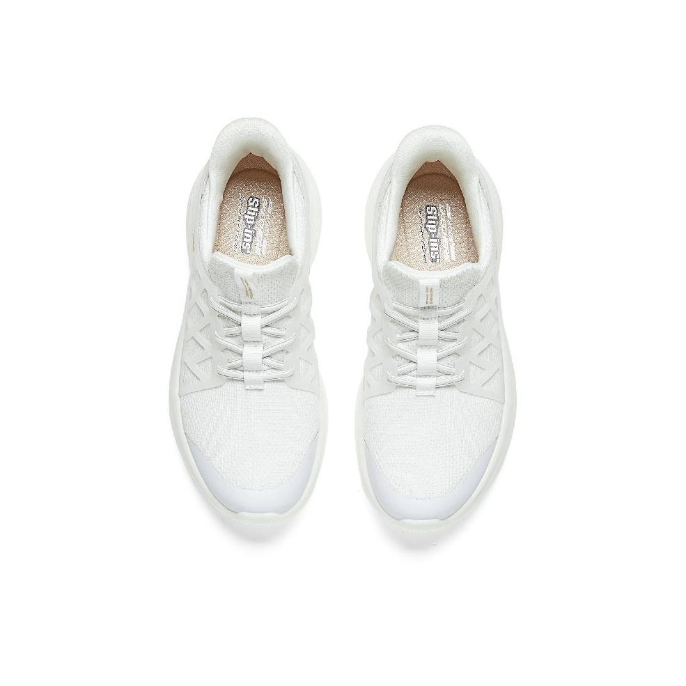 Skechers Bob's Anti-Slip Wear-Resistant Low-Top Casual Shoes Women's White