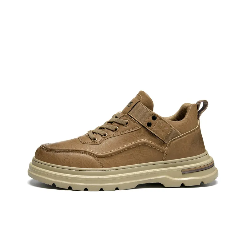 HLA Vintage Wear-Resistant Height Increasing Work Boots Men's-7