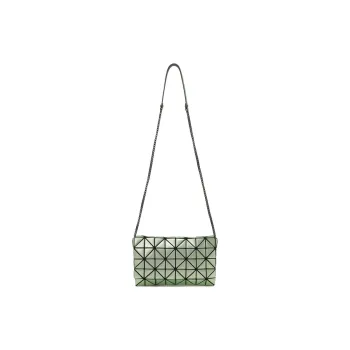 ISSEY MIYAKE PLATINUM COFFRET Polyurethane PU Portable Crossbody Bag, Shoulder Bag Women's Light Green