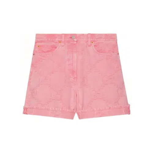 GUCCI Denim Shorts Women's Pink