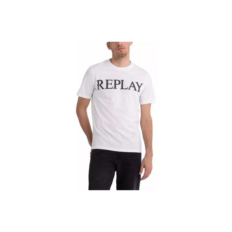 REPLAY T-Shirts Men White-1