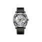 Silver Case Black Strap