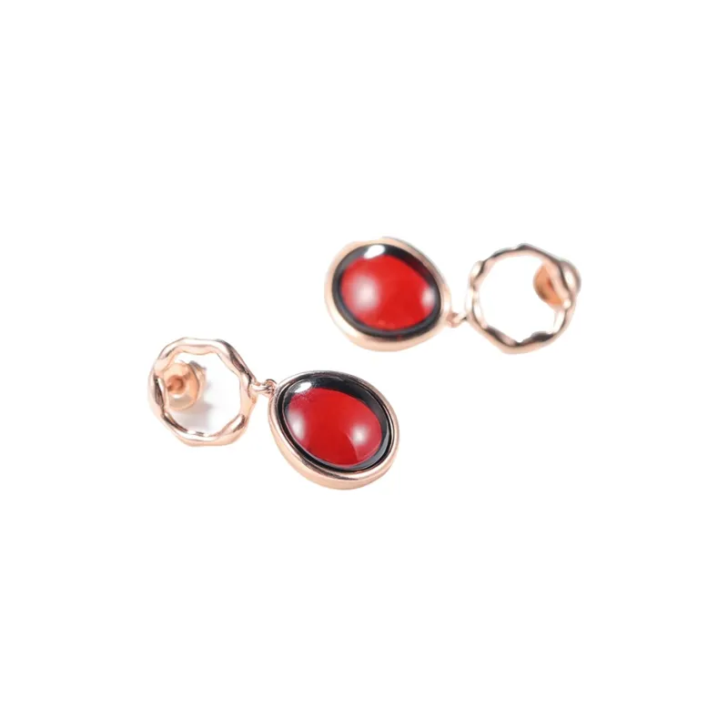 S&A S925 Silver With Gemstones Fine Jade Earrings Women's-0