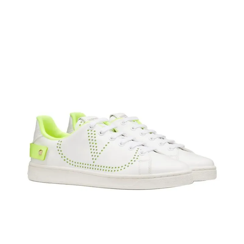 Valentino Women's Backnet Sneaker 'White Lime'-2