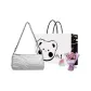 Silver+Exclusive Shopping Bag+Greeting Card+Dried Flower