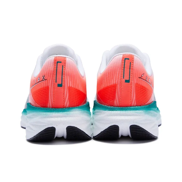 XTEP Speed 5.0 Anti-Slip And Wear-Resistant Breathable Low-Top Casual Running Shoes Men's White Red-3