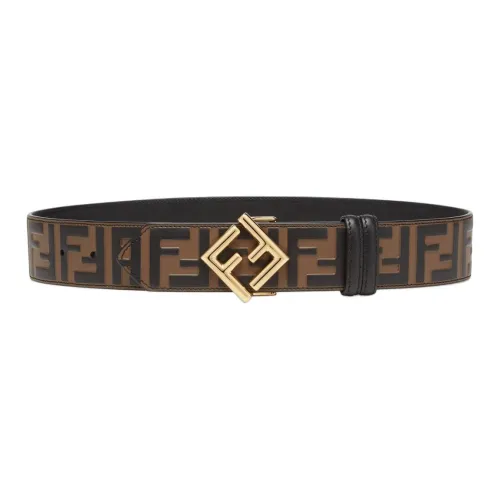 FENDI Ff Diamonds Buckled Reversible Belt