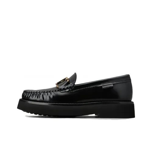 TOD'S Logo-plaque Leather Loafers