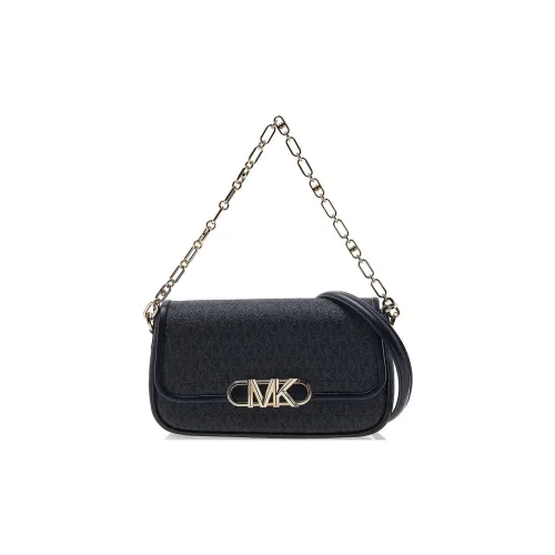 MICHAEL KORS PARKER Leather Shoulder Bag Handbag Shoulder Bag Women's Black