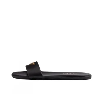 PRADA Slip Resistant Slide Slippers 0.5cm Women's Black