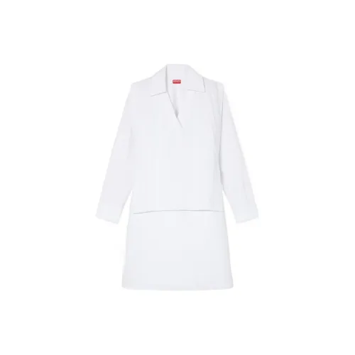 KENZO Long-Sleeved Dresses Women's White