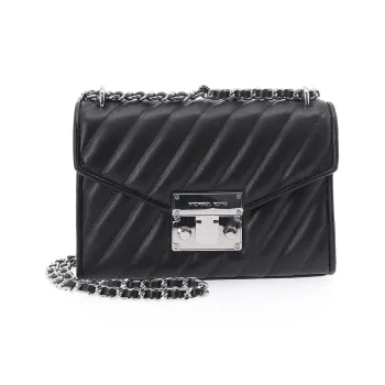 MICHAEL KORS Rose Sheepskin Shoulder Bag Crossbody Bag Small Size Women's Black