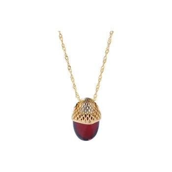 S&A S925 Silver With Amber Jade Necklaces Women's