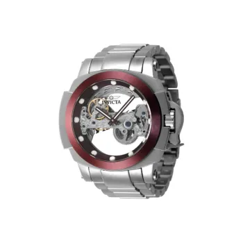 INVICTA Wrist Watch Automatic Mechanical Movement Stainless Steel Strap 48mm Cut-Out Dial Men's Watches