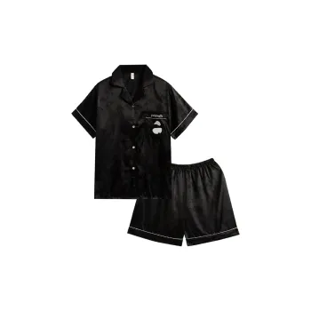 Sleeping Beauty Pajama Set Women's Black