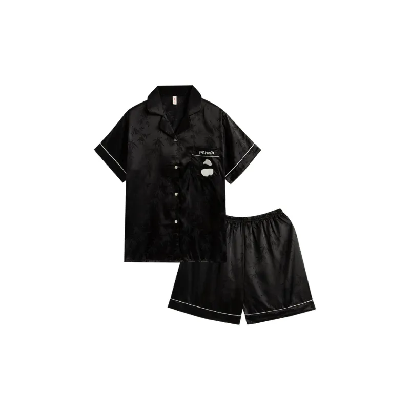 Sleeping Beauty Pajama Set Women's Black-0