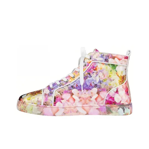 Christian Louboutin Skateboard Shoes Men High-Top Pink