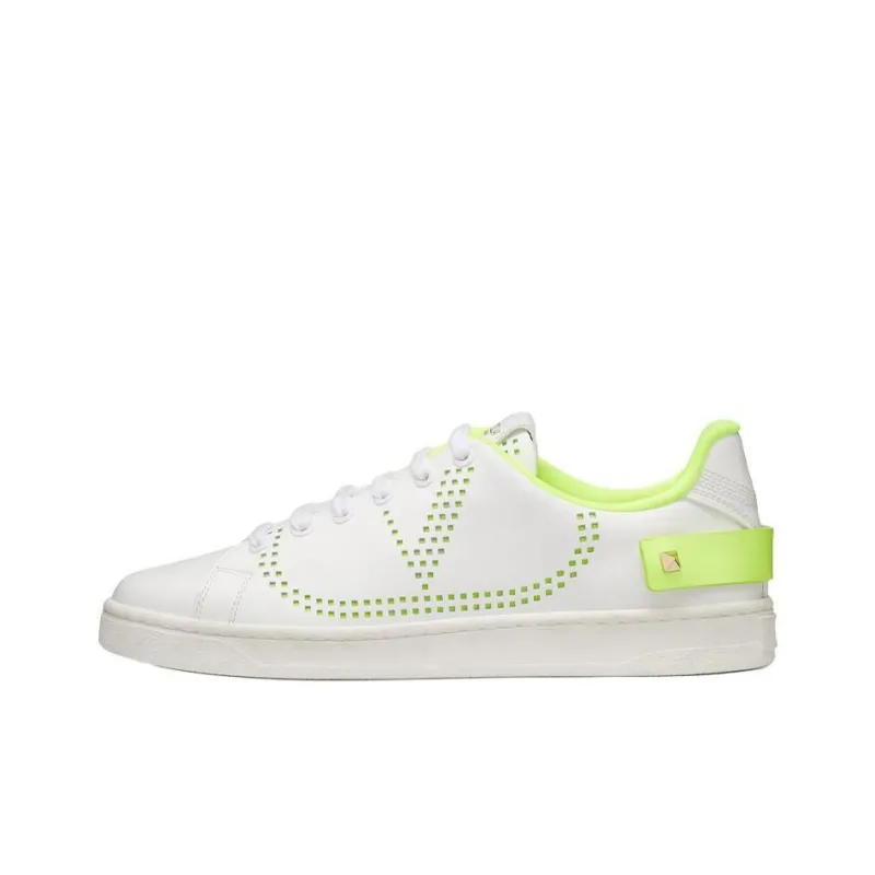 Valentino Women's Backnet Sneaker 'White Lime'-0