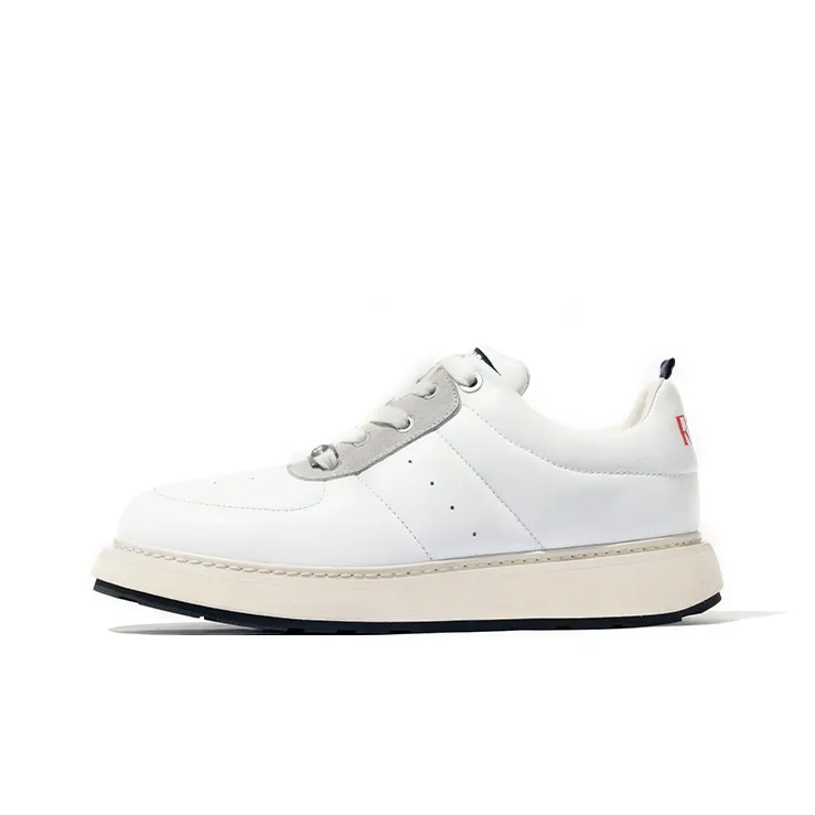 Kami Anger Slip Resistant Low Top Casual Shoes Hamburger Shoes Unisex White-0