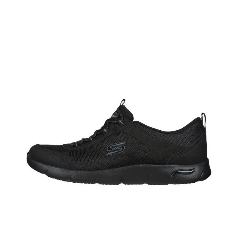 Skechers ARCH FIT REFINE Anti-Slip Wear-Resistant Low-Top Casual Shoes Women's Black-0