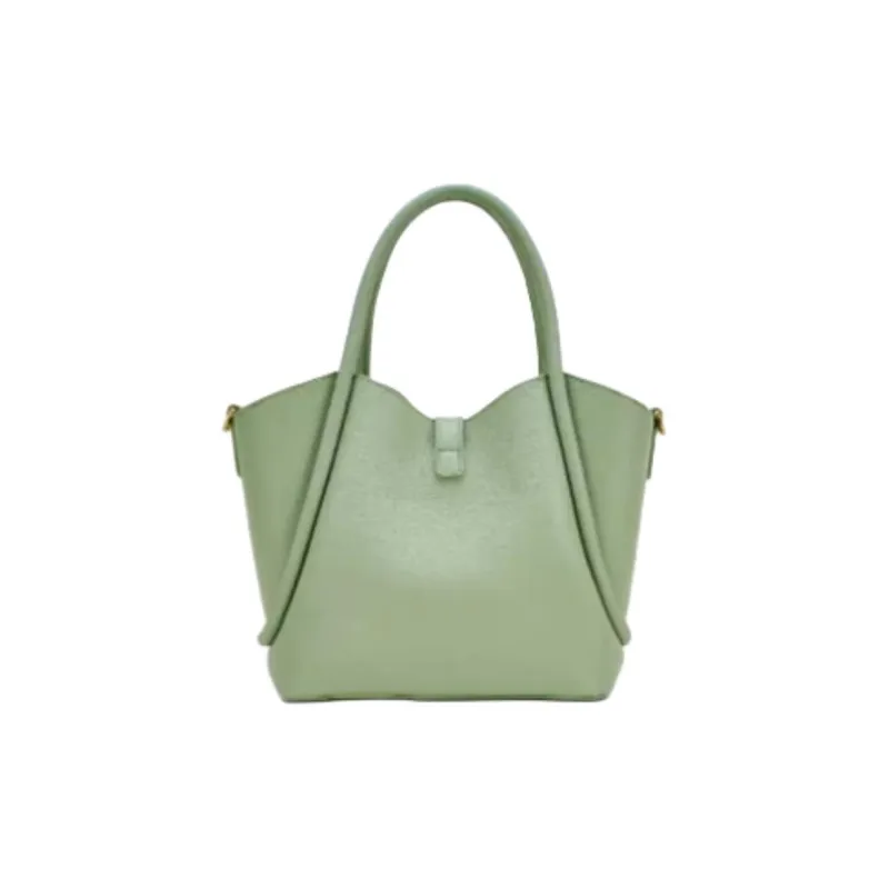 Hush Puppies Cow Leather Shoulder Bag Crossbody Bag Handbag Medium Size Women's Brown/Khaki/Light Green-17