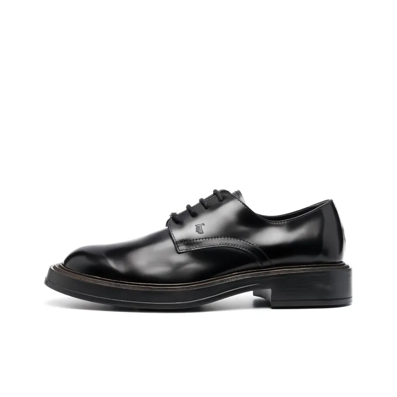 TOD'S Almond Toe Lace Up Oxford Shoes-0