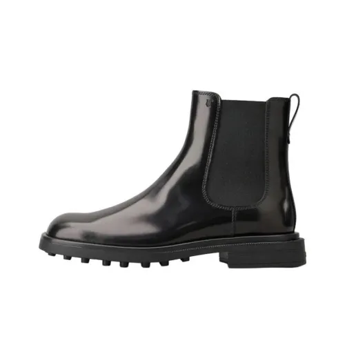 TOD'S Elasticated Leather Ankle Boots