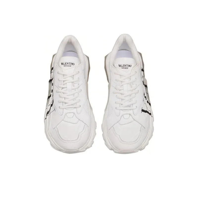 Valentino Bounce Vltn Low Top Chunky Sneakers Women's White Asian Version-4